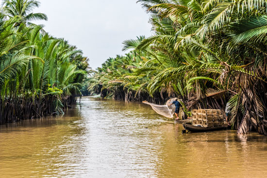 Wietnam delta Mekongu
