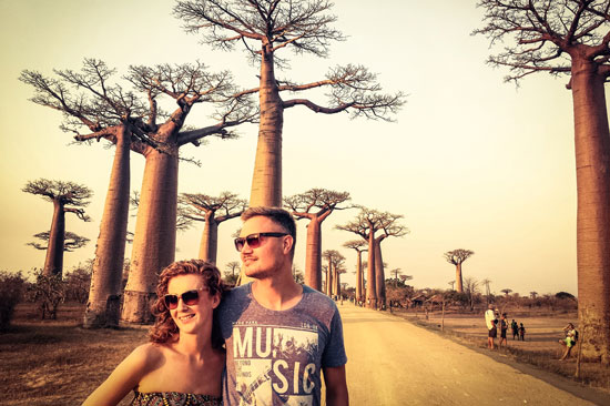 Madagaskar, aleja baobabów